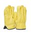 Polyco Healthline Yellow Leather Abrasion Resistant, Puncture Resistant, Tear Resistant Reusable Gloves, Size 10, XL,
