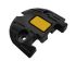 RS PRO 150mm Black/Yellow Cable Cover in Rubber, 20mm Inside dia.