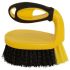 Bulldozer Black, Yellow Scrub Brush, PVC bristle material