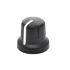 Sifam 16mm Black Potentiometer Knob for 12.5mm Shaft D Shaped, 3/05/DRNP120 006/26 /1004 /224