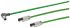 Siemens Cat5e Female RJ45 to RJ45 Ethernet Cable, Aluminium foil with a braided tin-plated copper wire screen, Green, 2m