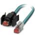 Phoenix Contact Cat6 Ethernet Cable, RJ45 to RJ45, S/FTP Shield, Blue, 5m