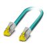 Phoenix Contact Cat6a Straight Male RJ45 to Straight RJ45 Ethernet Cable, S/FTP, Blue, 5m