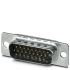 Phoenix Contact 26 Way Panel Mount D-sub Connector Plug, 1.98mm Pitch