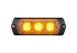 Patlite 1M1 Series Yellow Multiple Effect Warning Light, 12 → 24 V, Indoor/Outdoor, LED Bulb, IP68