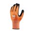 Skytec Black, Orange Glass Fibre, HPPE, Nylon Cut Resistant Cut Resistant Gloves, Size 8, Medium, Polyurethane Coating