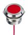 RS PRO Red Panel Mount Indicator, 12 → 24V ac/dc, 30mm Mounting Hole Size, Lead Wires Termination, IP67, IP69K