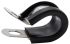 RS PRO 27mm Black, Stainless Steel 304 P Clip