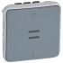 Grey Push Button Light Switch, 1 Way