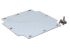 Hammond Steel Mounting Plate, 105mm W, 105mm L for Use with 1554 & 1555 L & L2 Enclosures