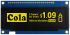 3.12in Yellow Passive matrix OLED Display 256 x 64pixels COB Parallel, SPI Interface