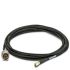 Koaxiální kabel, Černá, A: RP-SMA, vnější průměr: 5mm, B: Typ N Phoenix Contact S koncovkou