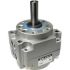 SMC CRB1 Series 5 bar Double Action Pneumatic Rotary Actuator, 90° Rotary Angle, 80mm Bore