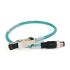 Cable Ethernet Cat5e Lámina y Trenzado Allen Bradley de color Verde, long. 8m