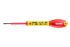 Expert by Facom Slotted Insulated Screwdriver, 5 mm, Slotted Head 6 mm Tip, VDE/1000V