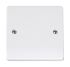 RS PRO White 1 Gang Light Switch Cover