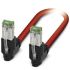 Phoenix Contact Patch Cable, Shielded Shield, Red, 300mm