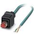 Phoenix Contact Cat5e Straight Male RJ45 to Unterminated Ethernet Cable, Shielded, Blue, 5m