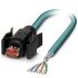 Phoenix Contact Cat5 Straight Male RJ45 to Unterminated Ethernet Cable, Shielded, Blue, 5m