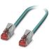 Phoenix Contact Cat5e Straight Male RJ45 to Straight Male RJ45 Ethernet Cable, Shielded, Blue, 1m