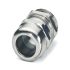 Phoenix Contact Silver Nickel Plated Brass Cable Gland, M32 Thread, 15mm Min, 21mm Max, IP69