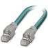 Phoenix Contact Straight Male RJ45 to Straight RJ45 Ethernet Cable, Shielded, Blue, 2m