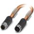 Phoenix Contact Straight Male M12 to Female M12 Bus Cable, 2m