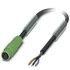 Phoenix Contact Straight Female M8 to Sensor Actuator Cable, 2.5m