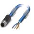 Phoenix Contact Straight Male M12 to Bus Cable, 20m