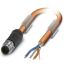 Phoenix Contact Straight Male M12 to Bus Cable, 5m