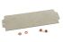 Hammond Steel Mounting Plate, 2.94in W, 189.992mm L for Use with 1590ZGRP131 enclosure