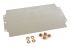 Hammond Steel Mounting Plate, 6.3in W, 260.096mm L for Use with 1590ZGRP162 enclosure