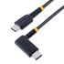 StarTech.com USB 2.0 Cable, Male USB C to Male USB C Rugged USB-C to Right Angle USB-C Charging Cable, 0.3m