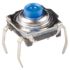 C & K IP60 Silver Standard Tactile Switch, SPST 50 mA Through Hole
