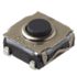 IP67 Silver Momentary Tactile Switch, SPST 50 mA Surface Mount