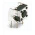 IP40 Black Button Tactile Switch, SPST 50 mA 3.5 (Dia.)mm Through Hole