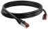 AXINDUS Cat6a Male RJ45 to RJ45 Ethernet Cable, S/FTP, Black, 500mm