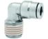 Norgren PNEUFIT 10 Series Straight Threaded Adaptor, R 1/4 Male to Push In 8 mm, Threaded-to-Tube Connection Style