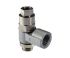 Norgren PNEUFIT 10 Series Straight Threaded Adaptor, G 1/8 Male to G 1/8 Female, Threaded-to-Tube Connection Style