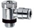 Norgren PNEUFIT 10 Series Straight Threaded Adaptor, G 1/8 Male to Push In 6 mm, Threaded Connection Style