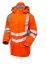 Praybourne PR499 Orange Unisex Hi Vis Winter Jacket, M