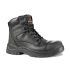 Black Non Metallic Toe Capped Safety Boots, UK 3, EU 36