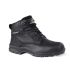 Rockfall Black Fibreglass Toe Capped Women's Safety Boots, UK 3, EU 36