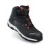 Heckel MACSOLE SPORT Black, White Composite Toe Capped Unisex Safety Shoes, UK 4, EU 37