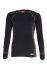 Tranemo Black, Grey Long Sleeve T-Shirt, UK- 2XL