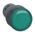 Schneider Electric - Easy Series, XA2, Panel Mount Green LED Pilot Light, 22mm Cutout, IP65, Round, 400V