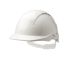 Centurion Safety White Safety Helmet with Chin Strap, Ventilated