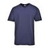 Portwest Navy Cotton, Polyester Short Sleeve T-Shirt, UK- M, EUR- M