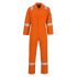 Portwest Orange Reusable Hi Vis Overalls, M