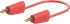 Cable de prueba Staubli de color Rojo, Conector, 30V ac, 19A, 1m